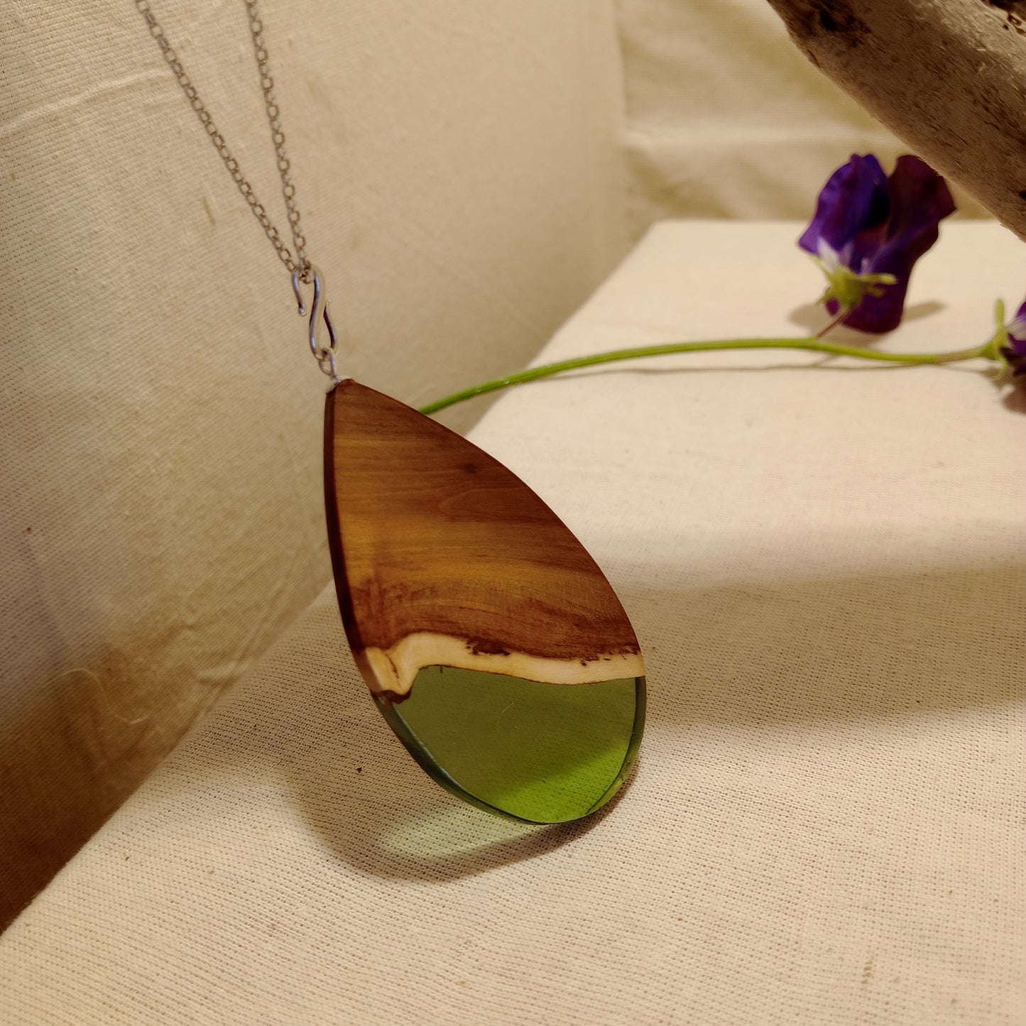 Crabapple teardrop Pendant