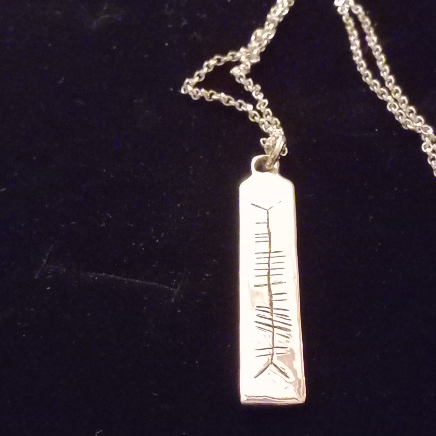 Ogham name pendant