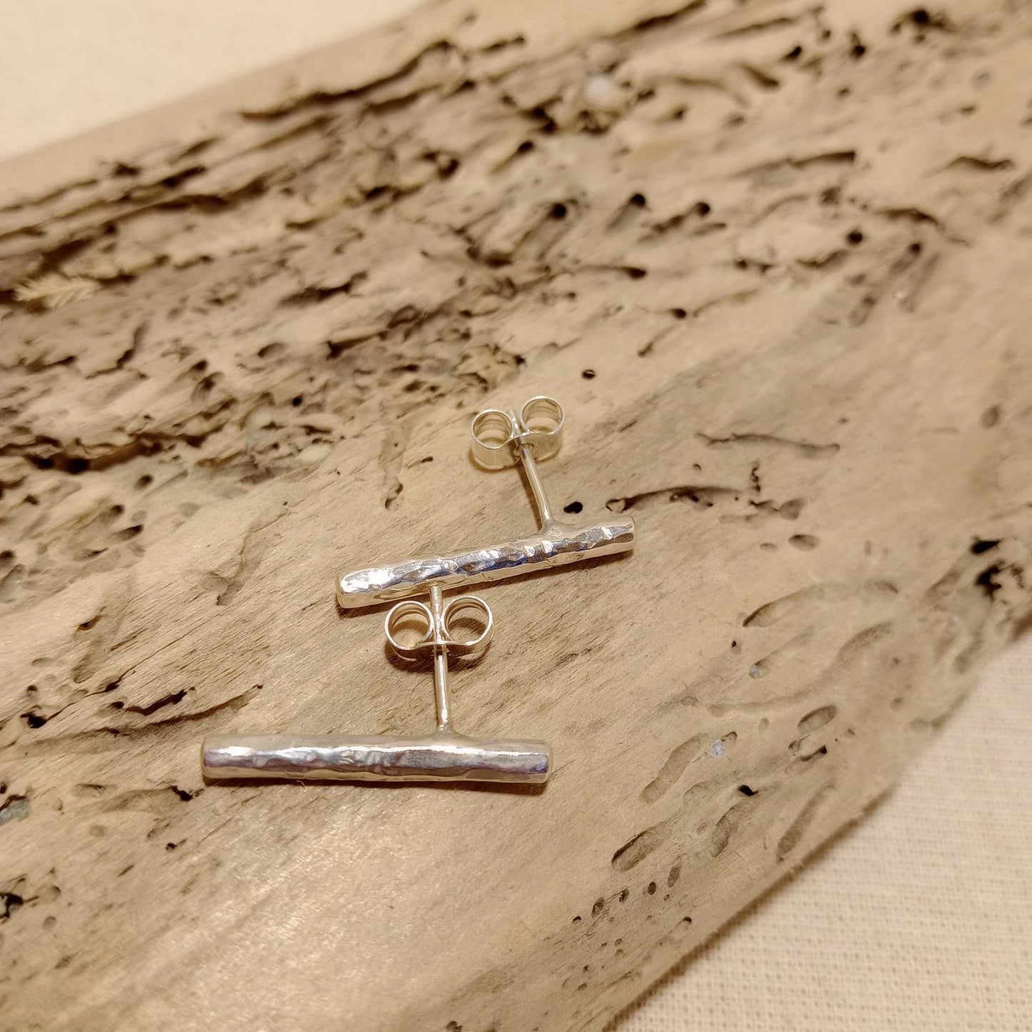 Sterling silver stud earrings
