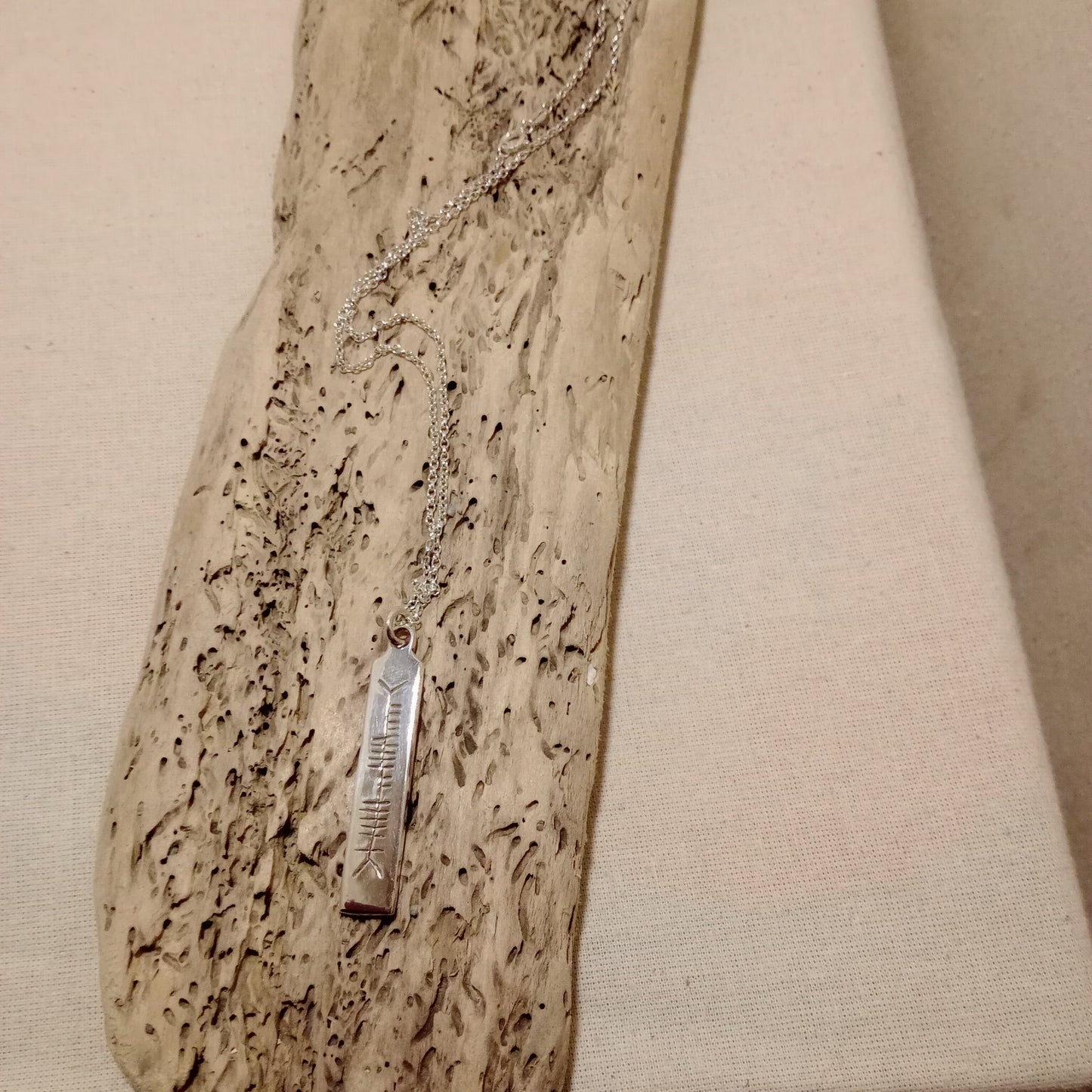 Ogham name pendant