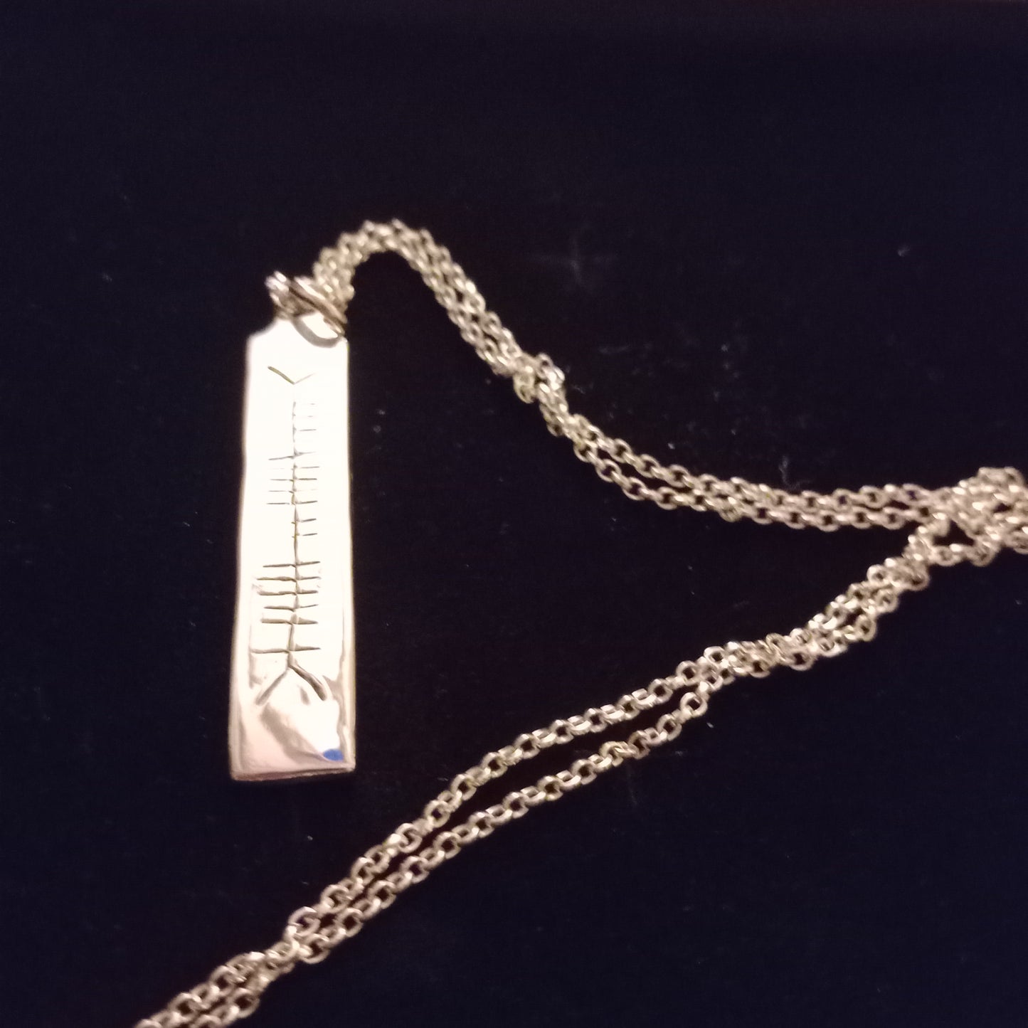 Ogham name pendant