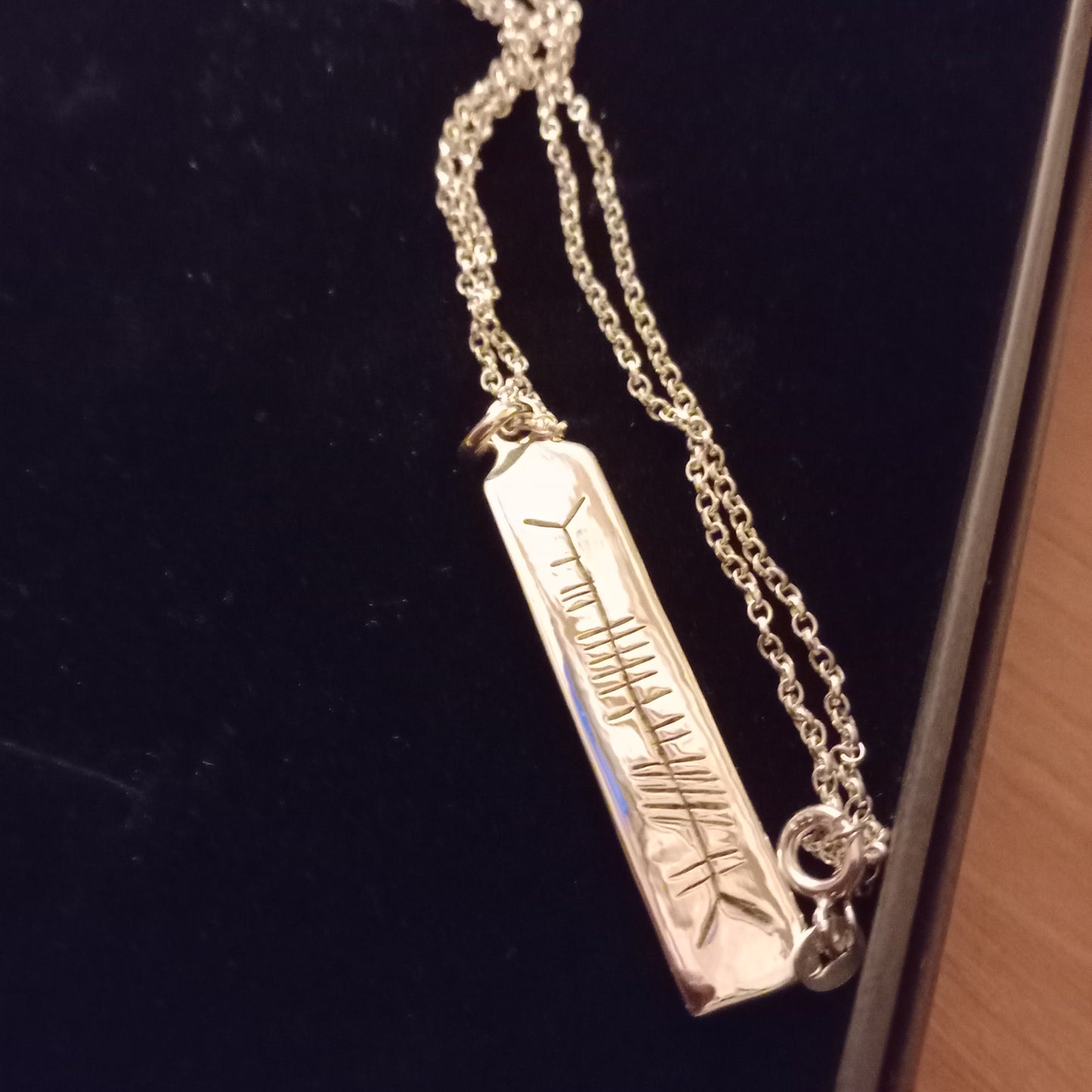 Ogham name pendant