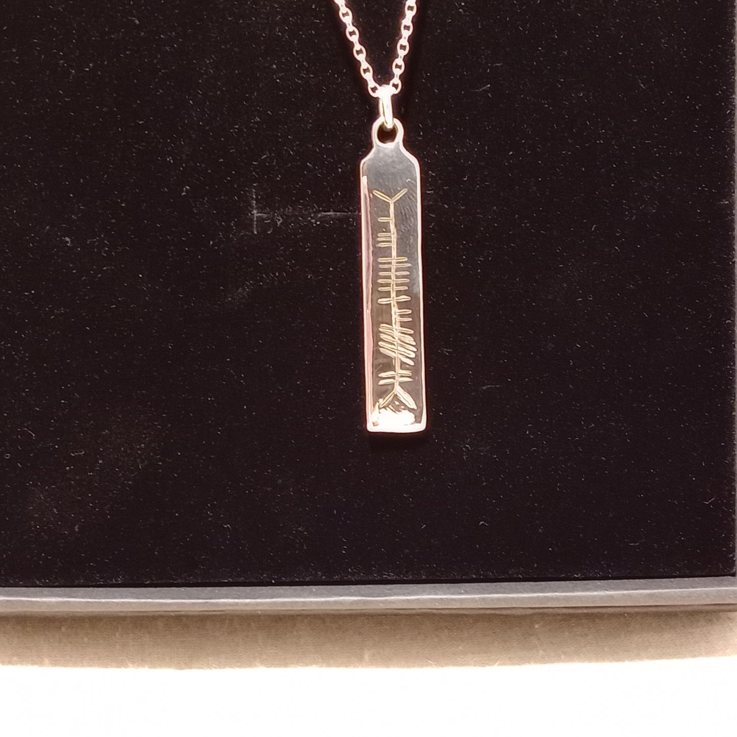 Ogham name pendant