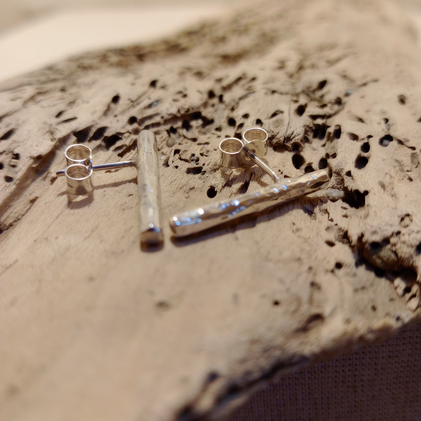 Sterling silver stud earrings
