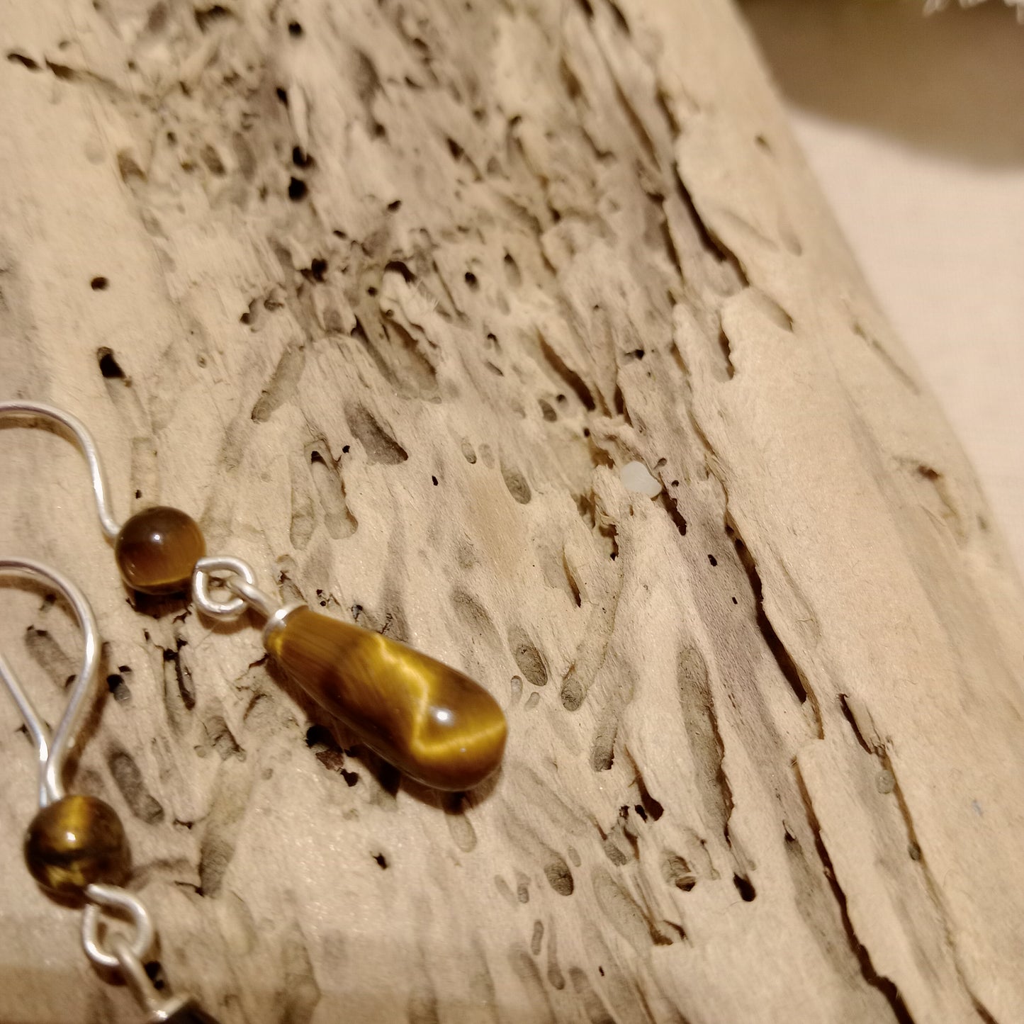 Tiger's eye earrings
