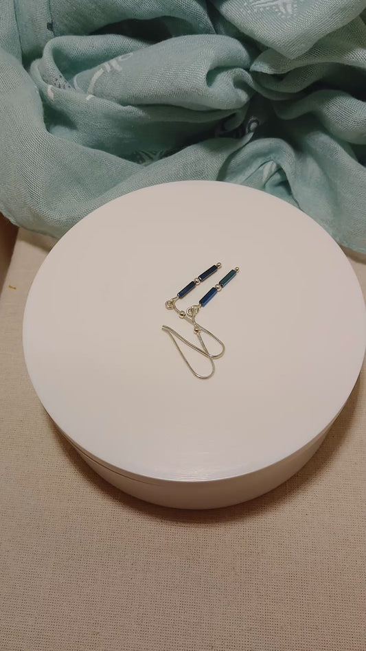 Blue Hematite earrings