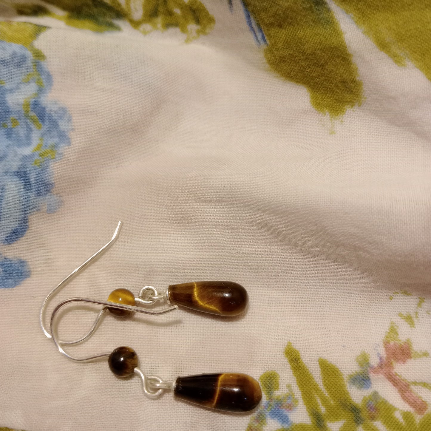 Tiger's eye earrings