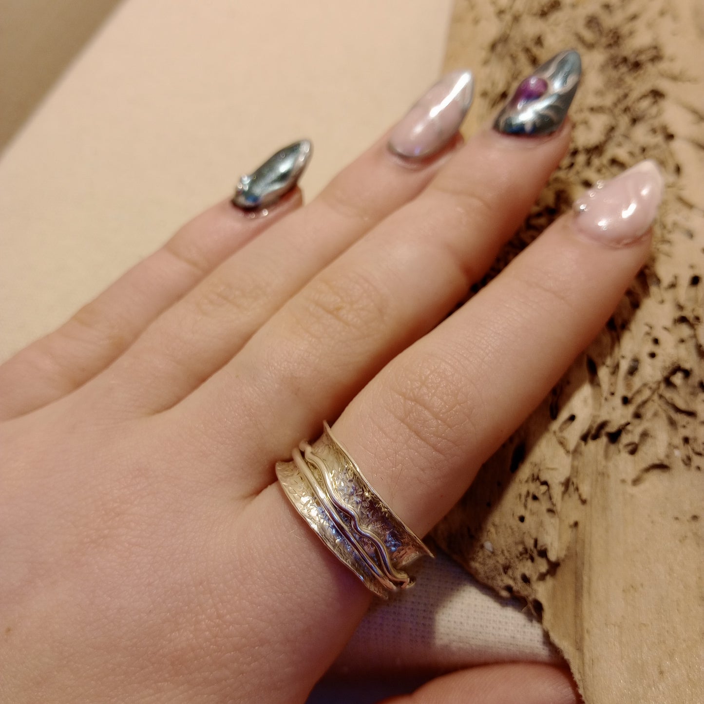 Spinner Ring in sterling silver