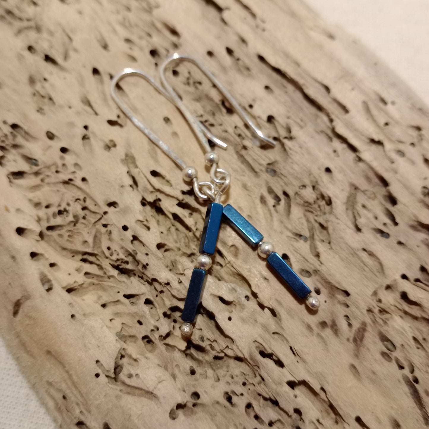 Blue Hematite earrings