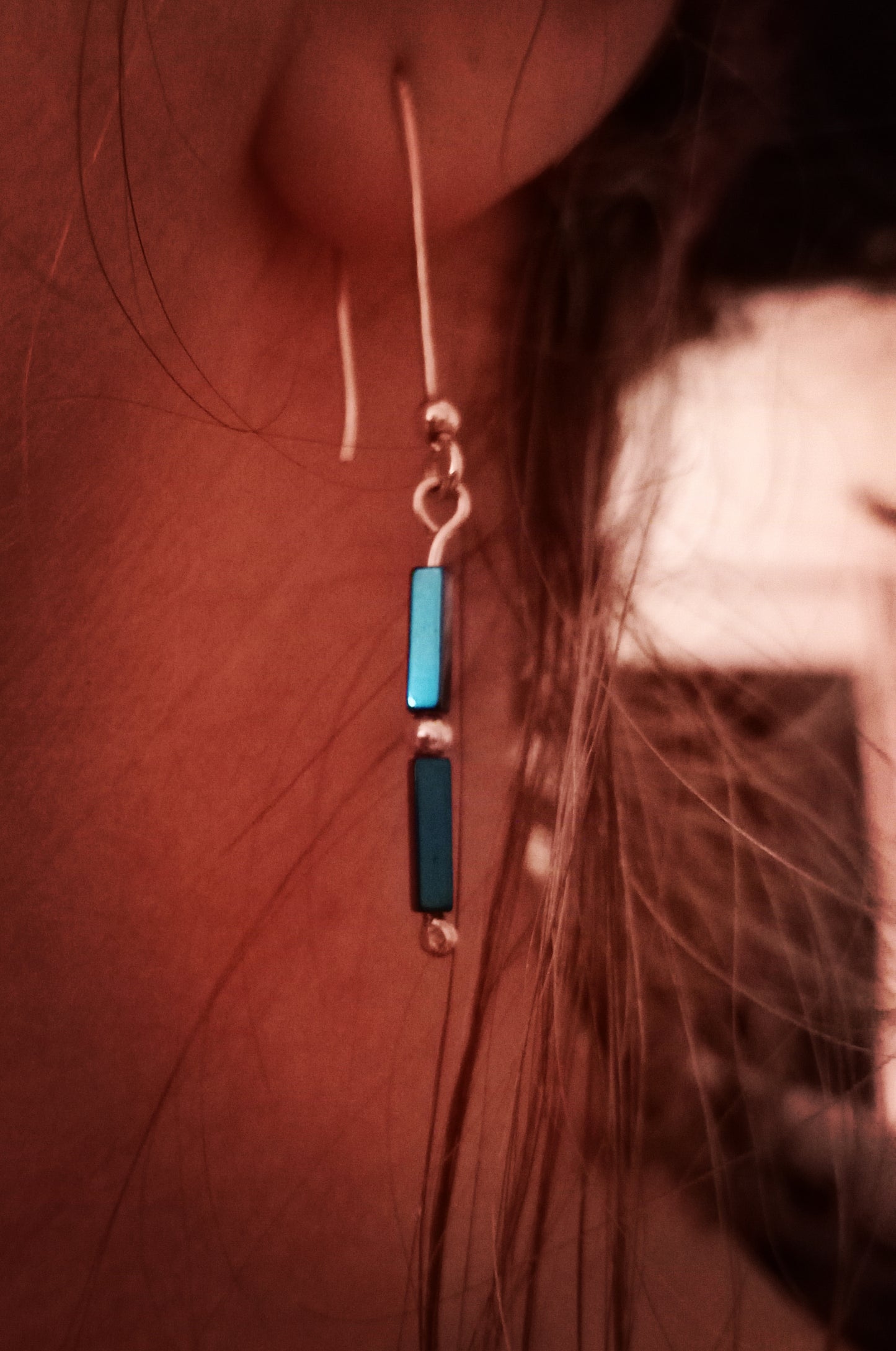Blue Hematite earrings