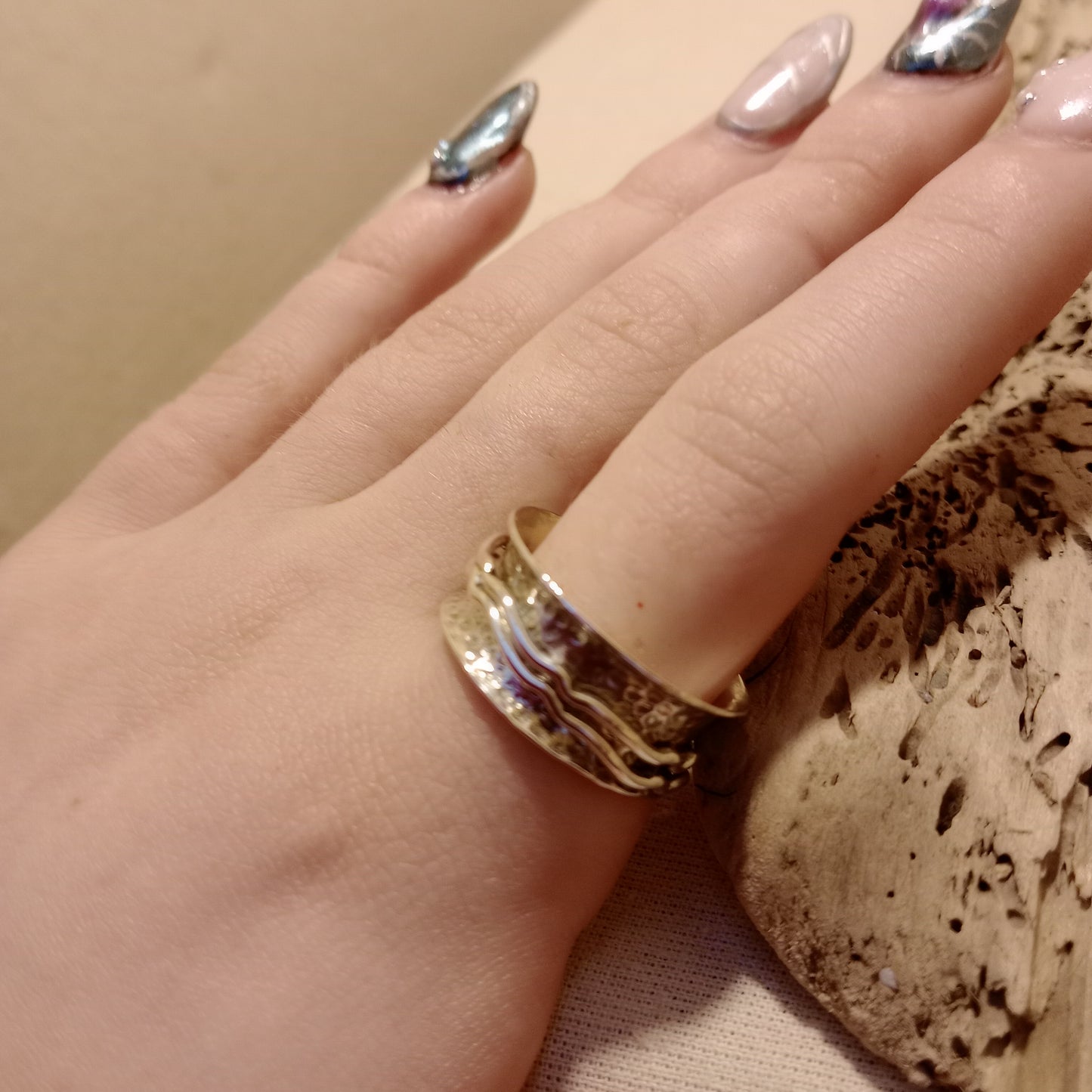 Spinner Ring in sterling silver