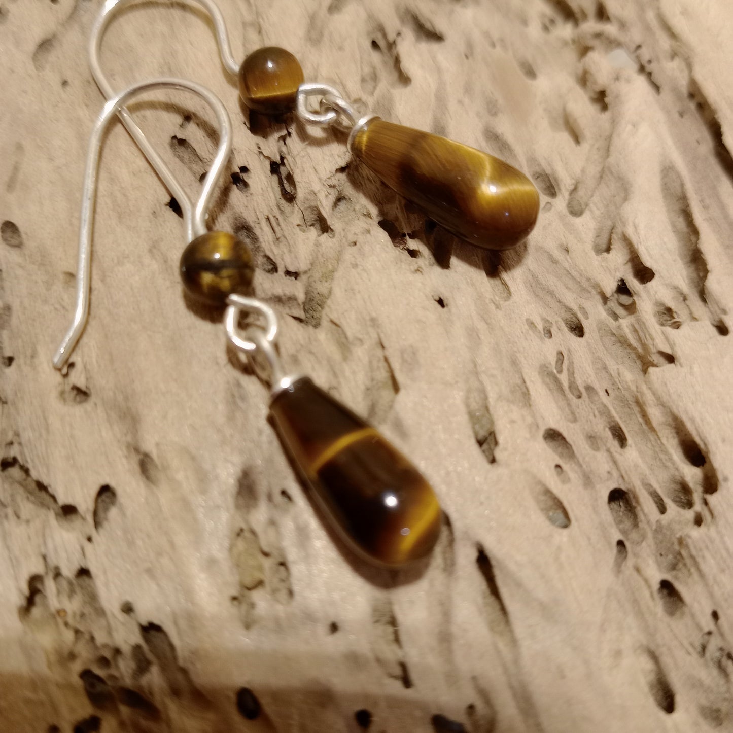 Tiger's eye earrings