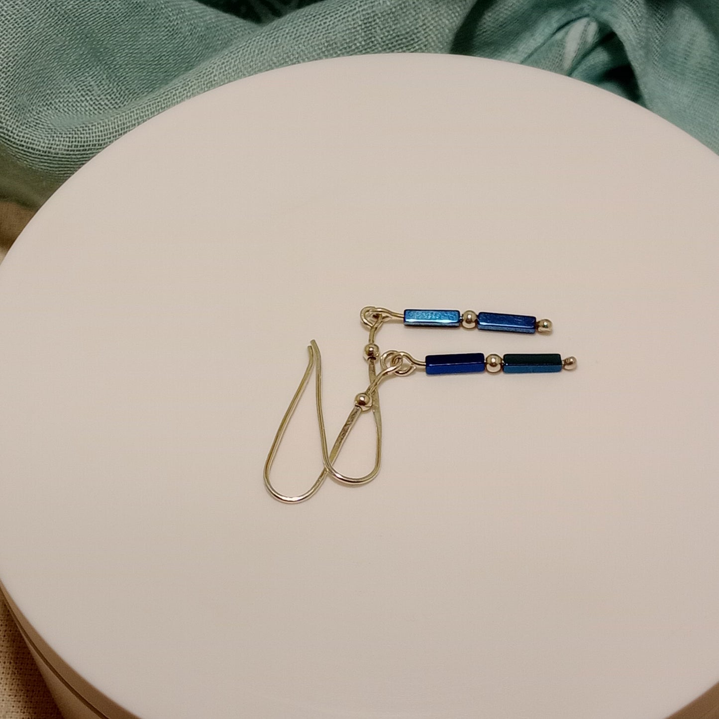 Blue Hematite earrings